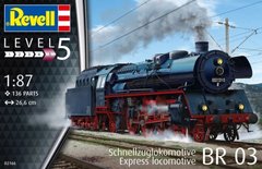 1/87 Локомотив Schnellzuglokomotive BR03 (Revell 02166), сборная модель