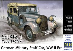 1/35 Sd.Kfz.1 Type 170 VK німецький штабний автомобіль (Master Box 3530), збірна модель