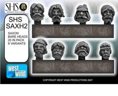 Age of Arthur - Saxon Bare Heads - West Wind Miniatures WWP-SHS-SAXH2