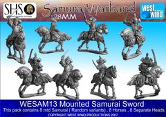 Samurai - Mounted Samurai Swords - West Wind Miniatures WWP-WESAM-13