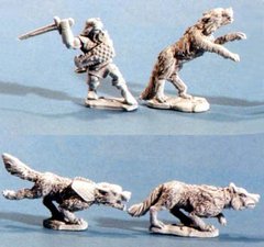 RAFM Miniatures - 28-30 mm War Dogs with Master - RAF4047