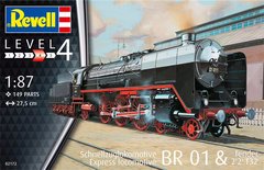 1/87 Schnellzuglokomotive BR 01 and Tender 2'2' T32, Express Locomotive (Revell 02172), сборная модель