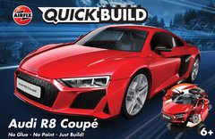 Автомобиль Audi R8 Coupe, LEGO-серия Quick Build (Airfix J6049), простая сборная модель для детей