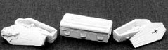 RAFM Miniatures - 28-30 mm Coffins (4) - RAF4580