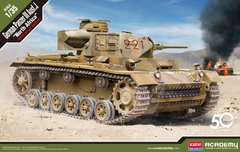 1/35 Танк Pz.Kpfw.III Ausf.J в Северной Африке (Academy 13531), сборная модель