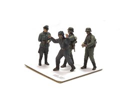 1/35 Набор фигур "Операция Барбаросса, 22 июня 1941 года", 4 миниатюры, окрашенные пластиковые