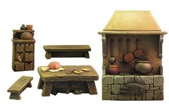 Fenryll Miniatures - Medieval house accessories - FNRL-AMM01