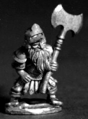 RAFM Miniatures - 28-30 mm Dwarf Fighter with axe - RAF3913