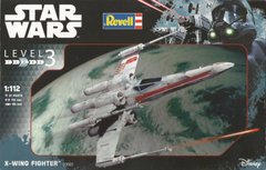 1/112 Star Wars X-Wing Fighter, космический истребитель из фильма "Звездные Войны" (Revell 03601), сборная модель