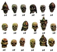 Fenryll Miniatures - Skulls set (72 items) - FNRL-CRA01