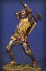 54 мм Сражающийся Рыцарь I, Crecy 1346 (Andrea Miniatures SM-F48)