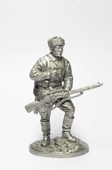 54 мм Снайпер 1047-го стрелкового полка Зайцев В., СССР осень 1942 года (EK Castings WWII-3), коллекционная оловянная миниатюра