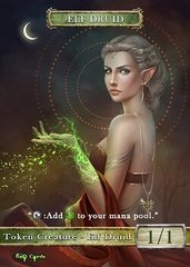 Elf Druid #5 Token Magic: the Gathering (Токен) GnD Cards