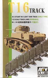 1/35 Траки рабочие для M3 STUART Т-16, пластик