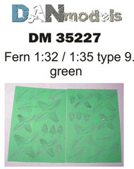 1/32-1/35 Листья папоротника зеленые, 48 штук (DANmodels DM 35227)