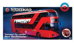 Автобус Transport for London New Routemaster, LEGO-серия Quick Build (Airfix J6050), простая сборная модель для детей