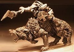 Орки и Гоблины (Orcs and Goblins) - Goblin Wolf Rider I - GameZone Miniatures GMZN-04-37