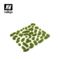 Кущики зеленої трави, висота 4 мм, аркуш 70х60 мм (Vallejo SC406 Wild Tuft Green)