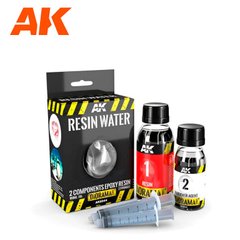 Рідина Resin Water для створення води, двокомпонентна епоксидна смола, 180 мл (AK Interactive AK8044 Diorama Series)
