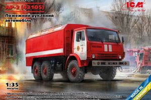 1/35 АР-2 (43105) пожарный рукавный автомобиль (ICM 35003), сборная модель