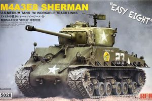 Новинка від RFM: "1/35 M4A3E8 Sherman "Easy Eight" американський середній танк (Rye Field Model RFM RM-5028) збірна модель"