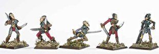Mirliton Miniatures - Миниатюра 25-28 mm Fantasy - Damned Elves Swordmen - MRLT-DE007