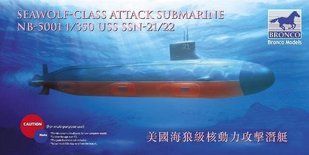 1/350 Підводний човен USS SSN-21/22 Seawolf Class (Bronco Models NB5001), збірна модель