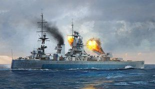 1/700 HMS Nelson образца 1944 года, британский линкор (Trumpeter 06717) сборная модель