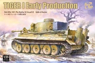 1/35 Танк Pz.Kpfw.VI Ausf.E Tiger I ранніх серій, битва за Харків (Border Model BT034), збірна модель