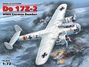 1/72 Dornier Do-17Z-2 німецький бомбардувальник (ICM 72304), збірна модель