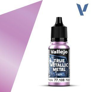 Amethyst Purple - Light, серія металіків True Metallic Metal, 18 мл (Vallejo 77108)