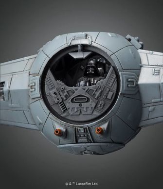 1/72 Star Wars TIE Advanced x1, зореліт із Зоряних Війн (Revell / Bandai 01214), збірна модель, кольоровий пластик
