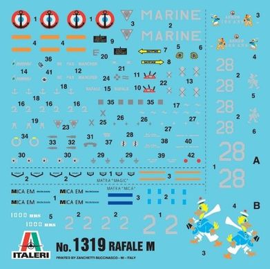 1/72 Rafale M "Operations Exterieures 2011" французький винищувач (Italeri 1319), збірна модель