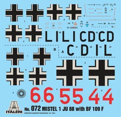 Mistel 1 = Junkers Ju-88A-4 + Messerschmitt Bf-109F-4 1:72