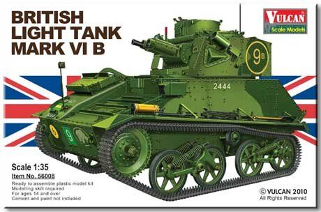 1/35 Mark VI B британский легкий танк (Vulcan 56008) сборная модель