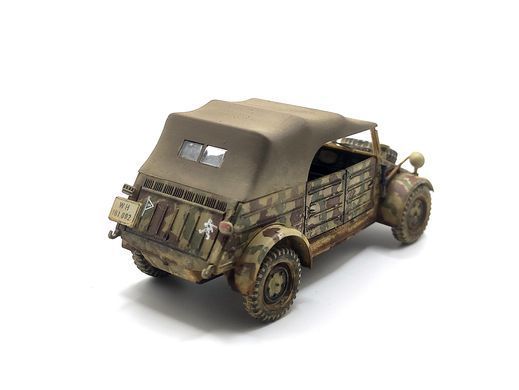 1/35 Kubelwagen немецкий автомобиль Второй мировой, готовая модель авторской работы