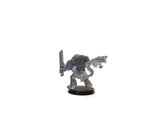 Wolf Guard (конверсия), миниатюра Warhammer 40k (Games Workshop), собранная металлическая неокрашенная