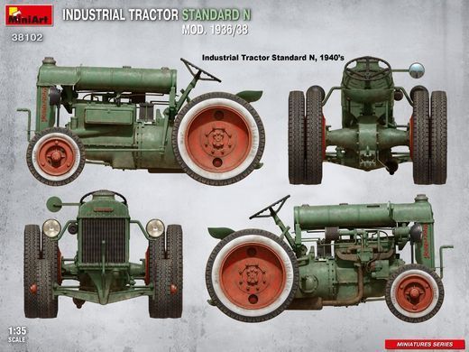 1/35 Industrial Tractor Standard N Mod. 1936/38 (Miniart 38102), збірна модель