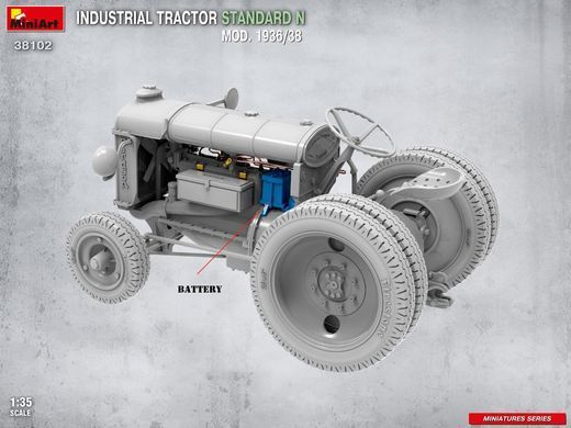1/35 Industrial Tractor Standard N Mod. 1936/38 (Miniart 38102), збірна модель