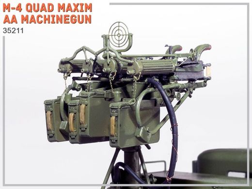 1/35 Счетверенная установка пулеметов Максим (MiniArt 35211), сборная модель