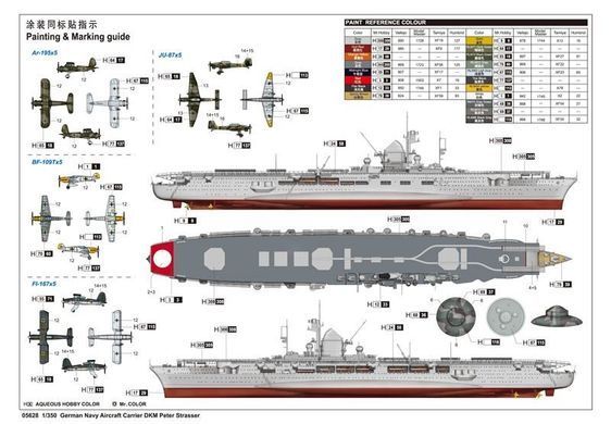 1/350 German Navy Aircraft Carrier DKM Peter Strasser (class Graf Zeppelin) Trumpeter 05628