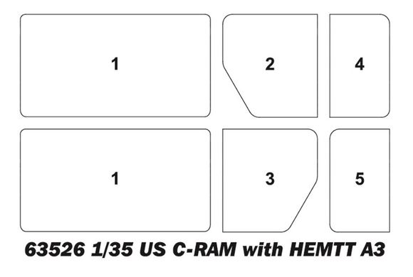 1/35 Система тактичної ППО C-RAM на шасі автомобіля HEMTT A3 (I Love Kit 63526), збірна модель