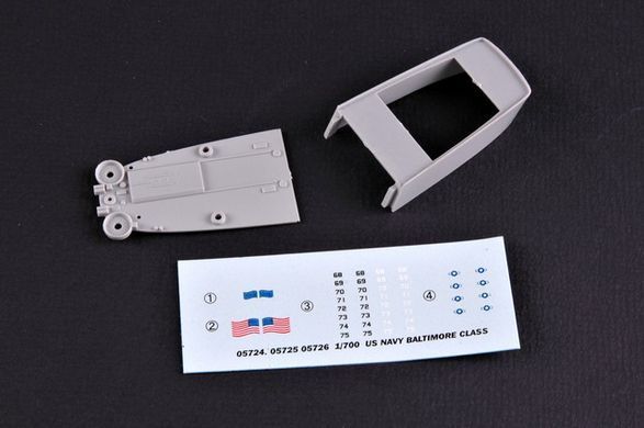 1/700 Американський важкий крейсер USS Pittsburgh CA-72 (Trumpeter 05726), збірна модель