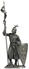 54 мм Западноевропейский рыцарь, конец 12 – нач. 13 века, оловянная миниатюра (EK Castings M112)