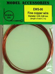 Проволока медная 0.55 + 0.60 мм, длина каждой 2 м (Eureka EWS-06) Fine copper wires
