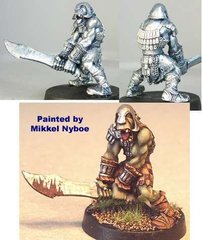 HassleFree Miniatures - Vadim, male orc with two-handed sword - HF-HFO001
