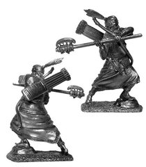 54 мм Древнекитайский воин, 5 век до н.&#160;э., оловянная миниатюра (Солдатики Публия PTS-5260)