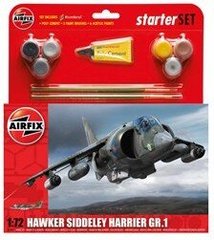 1/72 Hawker Siddeley Harrier GR.1 + клей + краска + кисточка (Airfix 55205) сборная модель