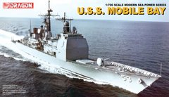 1/700 USS Mobile Bay CG-53 американский ракетный крейсер типа Ticonderoga (Dragon 7035), сборная модель