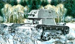 1/72 Т-26-1Е советский легкий танк (UM Military Technics UMMT 402), сборная модель